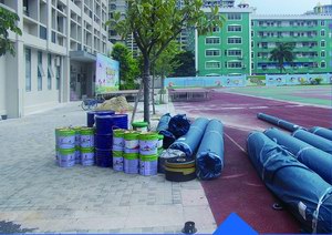 廣州市花都區秀全街雅居樂小學運動場改造工程施工
